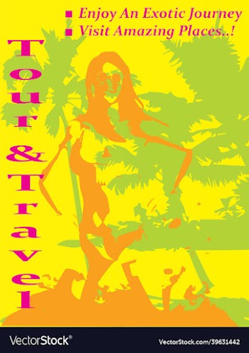 simple flyer of holiday travel package