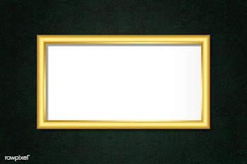 Simple golden frame on the wall | Free stock vector - 584178