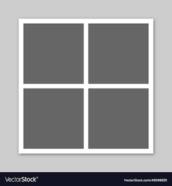 simple gray photo collage template