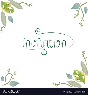Simple green leaves frame and border vector image
