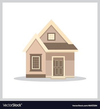 simple house template - one door and window