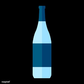 Simple illustration of a bottled drink | Free stock vector - 250445