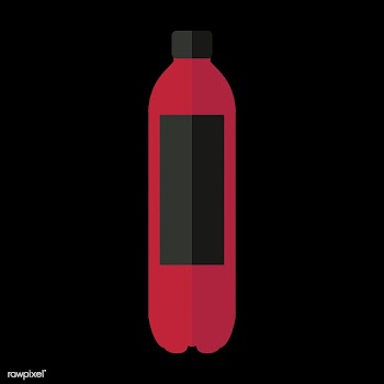 Simple illustration of a bottled drink | Free stock vector - 250522