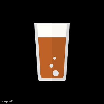 Simple illustration of a glass of drink | Free stock vector - 250480