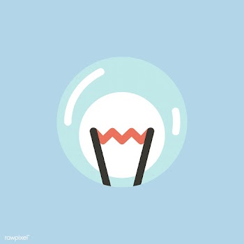 Simple illustration of a light bulb | Free stock vector - 44197