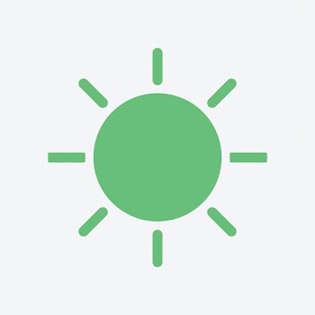 Simple illustration of green sun | Free stock vector - 457565