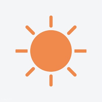 Simple illustration of orange sun | Free stock vector - 457519