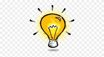 Simple Light Bulb Thinking Clip Art Idea Generation - Light Bulb Clipart