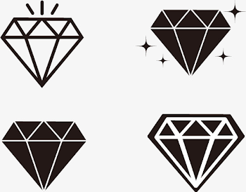 Simple Lines Vector Diamond, Diamond, Jewelry, Gem PNG and Vector ...