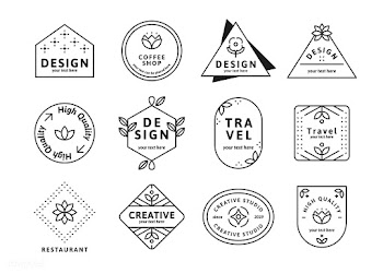 Simple logo set | Free stock vector - 599566
