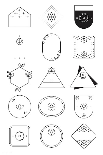 Simple logo set | Free stock vector - 599569