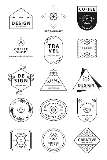 Simple logo set | Free stock vector - 599578