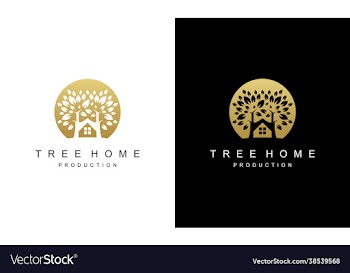 simple luxury gold tree home leaf sun