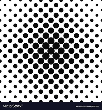 Simple monochrome repeating dotted pattern vector image