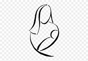 Simple Mother And Baby Logo - Mother And Baby Clip Art
