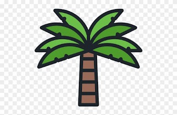 Simple Palm Tree Free Icon With Palm Tree Top View - Palm Tree Icon Png
