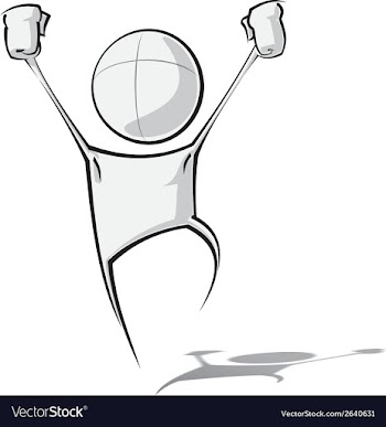  					Simple People Victory vector image														