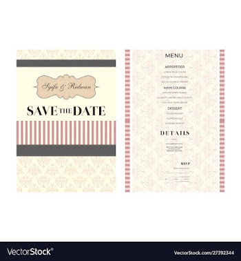 Simple pink background with flower wedding vector image