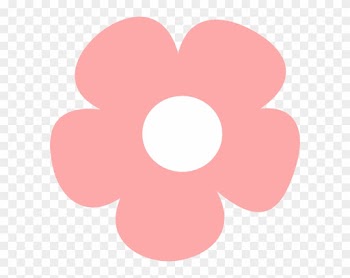 Simple Pink Flower Clip Art Vector Clip Art Online - Simple Flower Clipart