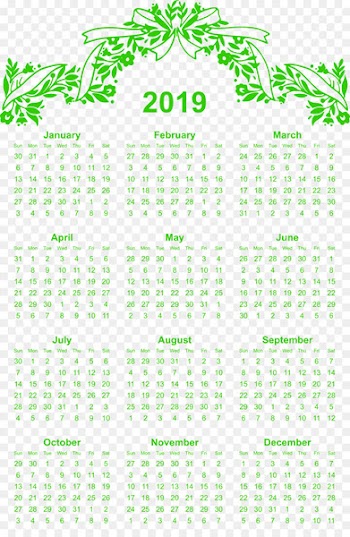 simple printable calendar 2019 free download.png - others 