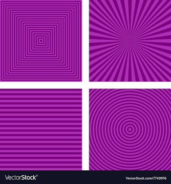 Simple purple striped pattern background set vector image