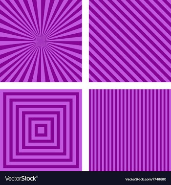 Simple purple striped pattern background set vector image