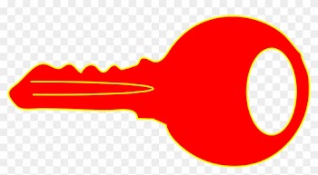 Simple Red Key Clipart - Keys Clip Art Png