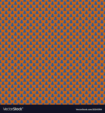 Simple repeating geometric pine tree pattern vector image