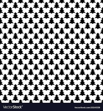 Simple repeating monochrome geometrical xmas tree vector image
