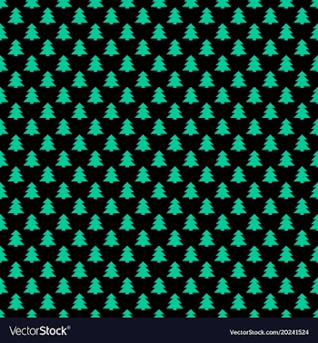 Simple repeating stylized pine tree pattern vector image
