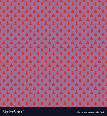 Simple repeating stylized pine tree pattern vector image