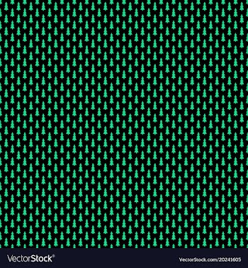 Simple repeating stylized pine tree pattern vector image