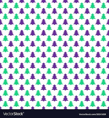 Simple repeating stylized pine tree pattern vector image