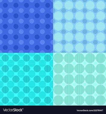 Simple seamless circle pattern background sets vector image