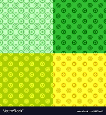 Simple seamless circle pattern background sets vector image