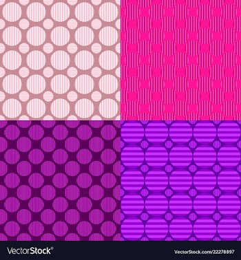 Simple seamless circle pattern design background vector image