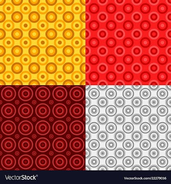 Simple seamless circle pattern design background vector image