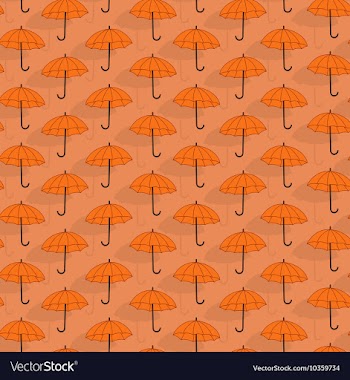 Simple seamless pattern with umbrellas vector image