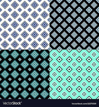 Simple seamless square pattern design background vector image