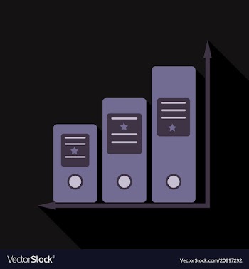 Simple set of folders line icon vector image