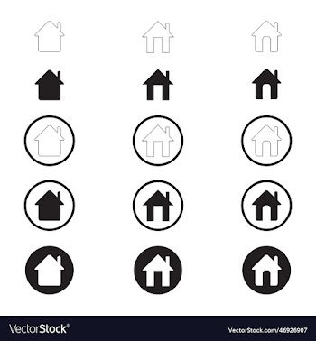 simple set of home icon