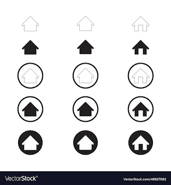 simple set of home icon