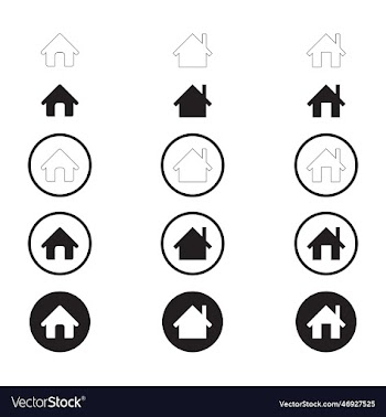 simple set of home icon