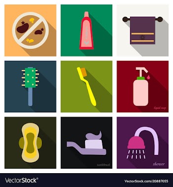 Simple set of hygiene icons contains such icons vector image