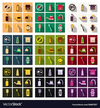 Simple set of hygiene icons contains such icons vector image