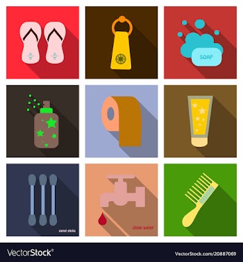 Simple set of hygiene icons contains such icons vector image
