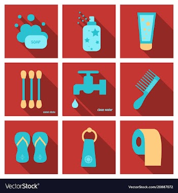 Simple set of hygiene icons contains such icons vector image