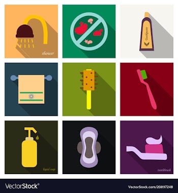 Simple set of hygiene icons contains such icons vector image