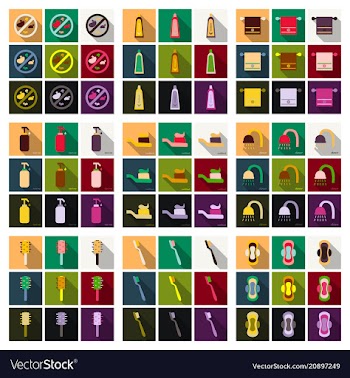 Simple set of hygiene icons contains such icons vector image