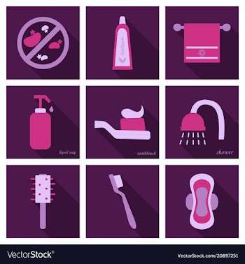 Simple set of hygiene icons contains such icons vector image